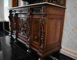 Antique Cabinet, China, Server, Continental Victorian, 1800s, Gorgeous! - Old Europe Antique Home Furnishings