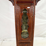 Clock, French Carved Oak Breton Longcase Gorgeous Clock!! - Old Europe Antique Home Furnishings