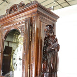 Clock, French Carved Oak Breton Longcase Gorgeous Clock!! - Old Europe Antique Home Furnishings