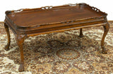 Coffee Table, Mahogany, American Foliate Carved, Vintage / Antique, Charming!! - Old Europe Antique Home Furnishings