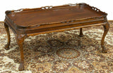Coffee Table, Mahogany. American Foliate Carved, Vintage / Antique, Charming!! - Old Europe Antique Home Furnishings