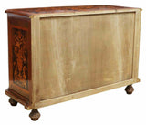 Commode / Dresser, Dutch Style Floral Marquetry, Vintage / Antique, Handsome! - Old Europe Antique Home Furnishings