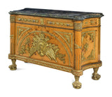 Commode, French Style Louis XVI Style, Gilt Metal Mounted, Marble-Top Cabinet! - Old Europe Antique Home Furnishings