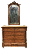 Antique Commode, French Louis Phillipe Mirrored Dresser, 19th C. 1800s, Gorgeous! - Old Europe Antique Home Furnishings