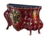 Commode, Antique / French Style, Louis XV Style Gilt Metal and Vernis Martin!! - Old Europe Antique Home Furnishings
