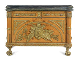 Commode, French Style Louis XVI Style, Gilt Metal Mounted, Marble-Top Cabinet! - Old Europe Antique Home Furnishings