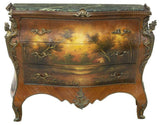 Commode, French Style, Verde Marble Tops, Painted With Ormolu Mounts, Gorgeous!! - Old Europe Antique Home Furnishings