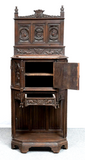 Cupboard, Cabinet, Heavily Carved Gothic Revival Court Cupboard, 3 Tiers, 1800s! - Old Europe Antique Home Furnishings