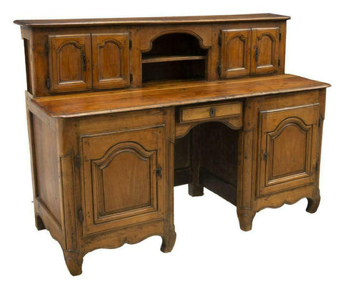 Antique Desk, Writing, Rare Fruitwood Bureau A Gradin, Beautiful!! - Old Europe Antique Home Furnishings