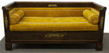 Antique Daybed, French Empire Style, Mahogany Daybed, 19th C., 1800's, Gorgeous! - Old Europe Antique Home Furnishings