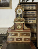 Desk and Tiffany Clock, French Style, Cherubs, Gorgeous!.com - Old Europe Antique Home Furnishings