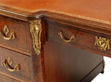 Desk, Pedestal, Ormolu-Mounted, Bronze Dore Mounts, Vintage / Antique, 20th C.! - Old Europe Antique Home Furnishings