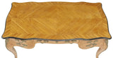 Desk, Writing, Plat, Bureau, Louis XV Style Matched-Veneer, Vintage, 20th C.! - Old Europe Antique Home Furnishings