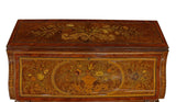 Desk, Bombe, Dutch Floral Marquetry Slant Front Desk, Gorgeous!! - Old Europe Antique Home Furnishings