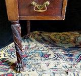 Desk, Empire Style Mahogany Desk, Great for the Office, Handsome Antique!! - Old Europe Antique Home Furnishings