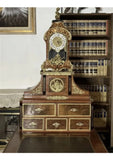 Desk and Tiffany Clock, French Style, Cherubs, Gorgeous!.com - Old Europe Antique Home Furnishings