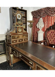 Desk and Tiffany Clock, French Style, Cherubs, Gorgeous!.com - Old Europe Antique Home Furnishings