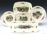 Dinner Service, 'Obernai" Pottery, French, SarreguemInes Faience, 84-Piece Set! - Old Europe Antique Home Furnishings