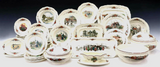 Dinner Service, 'Obernai" Pottery, French, SarreguemInes Faience, 84-Piece Set! - Old Europe Antique Home Furnishings