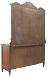 Dresser, English, Edwardian, Beveled Mirrors, Mahogany, Crest, Early 1900s! - Old Europe Antique Home Furnishings