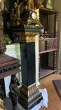 Pedestal, Large Marble Clad, Empire Style, Gorgeous Piece for Display!! - Old Europe Antique Home Furnishings