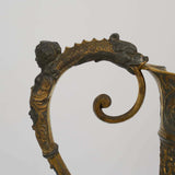 Ewer, Bronze Gilt, Glass, Continental, Clear to Cranberry, Vintage / Antique, Gogeous!! - Old Europe Antique Home Furnishings