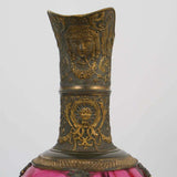 Ewer, Bronze Gilt, Glass, Continental, Clear to Cranberry, Vintage / Antique, Gogeous!! - Old Europe Antique Home Furnishings
