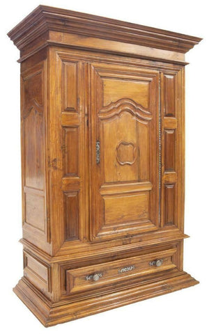 HANDSOME FRENCH LOUIS XIV STYLE BONNETIERE / ARMOIRE, 18TH Century ( 1700s ) - Old Europe Antique Home Furnishings