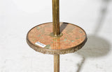 Floor Lamp, Table, Heavy Brass, Adjustable with Onyx, Vintage / Antique!! - Old Europe Antique Home Furnishings