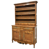 Antique Display Cupboard, Vaisselier, French Louis XV Style Fruitwood,1800's!! - Old Europe Antique Home Furnishings