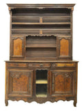 GORGEOUS FRENCH PROVINCIAL LOUIS XV STYLE WALNUT VAISSELIER, 19th C.( 1800s )!! - Old Europe Antique Home Furnishings