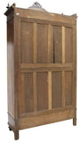 GORGEOUS FRENCH WALNUT MIRRORED DOUBLE-DOOR ARMORIE, early 1900s! - Old Europe Antique Home Furnishings