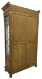 Antique Bookcase, Italian Carved Etched Glass, Walnut, 19th Century (1800s), Gorgeous for display!! - Old Europe Antique Home Furnishings