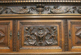 Antique Sideboard, Italian, Renaissance Revival, Stunning, Wood Carved, Walnut (1800s)! - Old Europe Antique Home Furnishings
