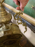 Gorgeous French Louis XV Style Gilt Bronze Clock - Old Europe Antique Home Furnishings