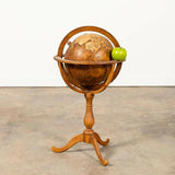 Globe On Stand, Hand-Illustrated of 16th Century, Terrestrial, Vintage, 1900's! - Old Europe Antique Home Furnishings