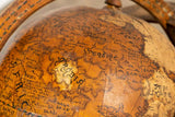 Globe On Stand, Hand-Illustrated of 16th Century, Terrestrial, Vintage, 1900's! - Old Europe Antique Home Furnishings