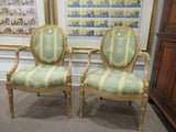 Gorgeous George III -Style Giltwood Fauteuils, Chairs, Vintage / Antique!!! - Old Europe Antique Home Furnishings