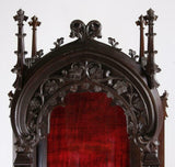 Gorgeous Gothic Revival Walnut Vitrine, 19th Century ( 1800s )!!! - Old Europe Antique Home Furnishings