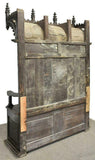Antique Gothic Bench, Hall, French Revival Ebonized,18th C., ( 1700s ), Gorgeous! - Old Europe Antique Home Furnishings