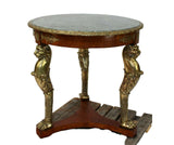 Table, Gueridon, Vintage, French Louis XVI Bronze Mount, Early 1900s, Gorgeous! - Old Europe Antique Home Furnishings