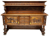HANDSOME ITALIAN RENAISSANCE REVIVAL FIGURAL SIDEBOARD!!! - Old Europe Antique Home Furnishings