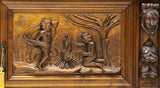 HANDSOME ITALIAN RENAISSANCE REVIVAL FIGURAL SIDEBOARD!!! - Old Europe Antique Home Furnishings