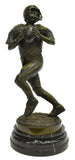 HANDSOME JIM DAVIDSON BRONZE SCULPTURE FOOTBALL PLAYER, Vintage!! - Old Europe Antique Home Furnishings