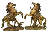 Sculpture, Bronze, After Coustou Pair of Marly Horses, Magnificent Vintage / Antique!!! - Old Europe Antique Home Furnishings