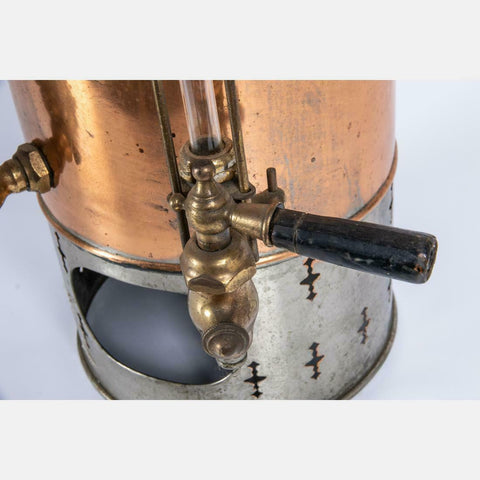 Handsome Copper, Metal and Ceramic Hot Water Dispenser, Early 20th  (1900s)!!