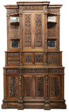 IMPRESSIVE ITALIAN RENAISSANCE REVIVAL CARVED SIDEBOARD, 19th century ( 1800s )! - Old Europe Antique Home Furnishings