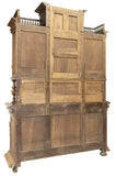 IMPRESSIVE MONUMENTAL FRENCH WALNUT CARVED SIDEBOARD, 19th C. ELITE COLLECTION!! - Old Europe Antique Home Furnishings