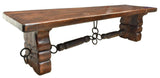 Table, Plank Top, Continental, Large, 118" L, Incredible and Functional! - Old Europe Antique Home Furnishings