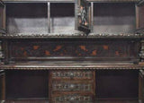 Italian Cabinet / Sideboard, Antique Renaissance Revival Walnut Sideboard, Early 1900s!! - Old Europe Antique Home Furnishings